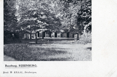 10183 Gezicht op de voorgevel van het herenhuis Buzziburg (Buzziburglaan 14) te Rijsenburg. N.B. De gemeenten ...